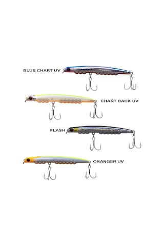 Ryuji Montero 95 S 12.5gr / 9.5cm Maket Yem Blue Chart Uv