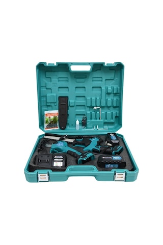 Dijitalgöstergeli 3 Lü Set A Plus 21v3ah 50mm Budama Makası Kömürsüz Testere Teleskobik Kol