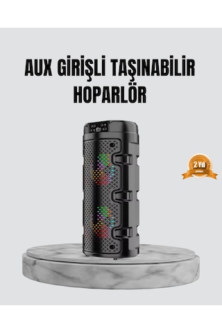 Taşınabilir Bluetooth Hoparlör Çift Sürücü Güçlü Bas Hd Ses Çoklu