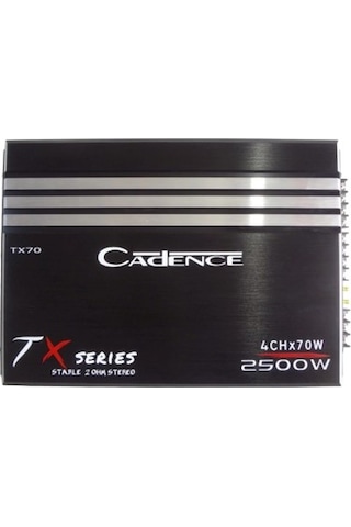 Cadence Tx70 2500W 4 Kanal Oto Amfi