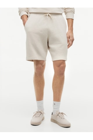 Tommy Hilfiger Essentıal Terry Sweatshort Erkek Bej Eşofman Altı - Mw0mw37240
