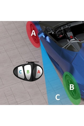 Novahub Üç Taraflı Sağ Nokta Kör Dönebilen Derece Aynası Arada 3'ü 360 1 So