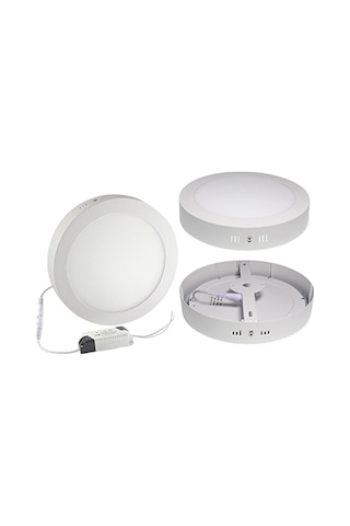 SIVA ÜSTÜ YUVARLAK LED PANEL 24 WATT BEYAZ
