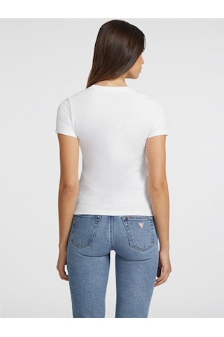 Guess Kadın Tişört-w4yı01j1314 Beyaz