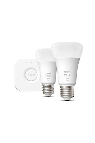 Philips Hue Beyaz Akıllı Başlangıç Seti 2'li Bluetooth Özellikli Akıllı Ampul Beyaz