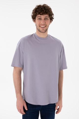 U.S. Polo Assn. Erkek Long Fit Bisiklet Yaka Gri Basic Tişört 50305988-VR024