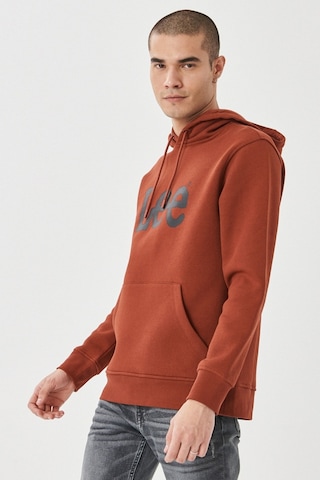 Lee Regular Fit Normal Kesim %100 Pamuk Kapüşonlu Sweatshirt L212021810 Taba