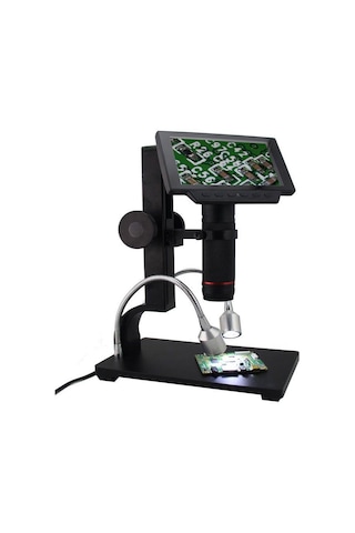 Dijital 12mp Hd/av Mikroskop Uzun Ayaklı Usb Kumandalı Endüstriyel 5 İnc Ekran Pcb Tamir Lehimleme Mikroskop