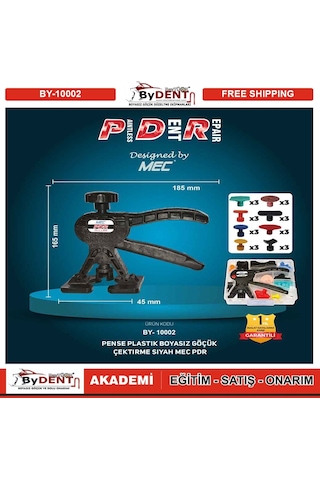 Pdr Boyasız Göçük Düzeltme Pensesi + 24 Adet Öpücük Adaptör