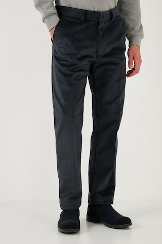 Buratti Normal Bel Regular Fit Düz Paça 2'Li Paket Erkek Kadife Pantolon 645Merlins2 Antrasit-Siyah