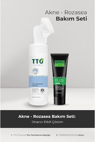 Tto Clinic Aplikatörlü Yüz Temizleme Köpüğü 200 ML + Dermodicos Plus Krem 30 ML