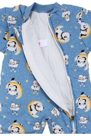 Bebegen Erkek Çocuk Mavi Panda Desenli Uyku Tulumu 2.5 Tog Çok Renkli