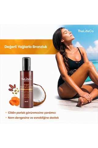 Thelifeco Skinfood Değerli Yağlar Serisi Doğal Bronzlaştırıcı Yağ 150 ML