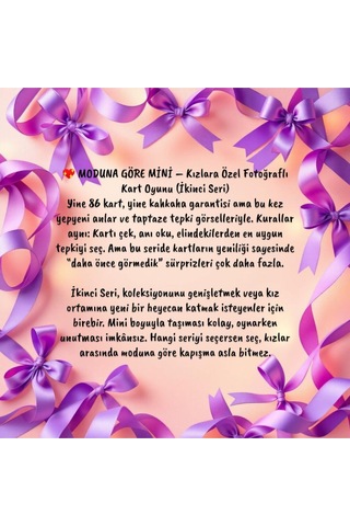 Moodunu Bul Mini Girls Night 1. Paket