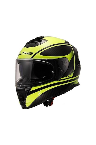 Ls2 Storm 2 Dodger Neon Sarı Kapalı Motosiklet Kaskı Neon Sarı