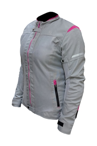 Luna Yazlık Fileli Korumalı Kadın Motosiklet Montu Lila