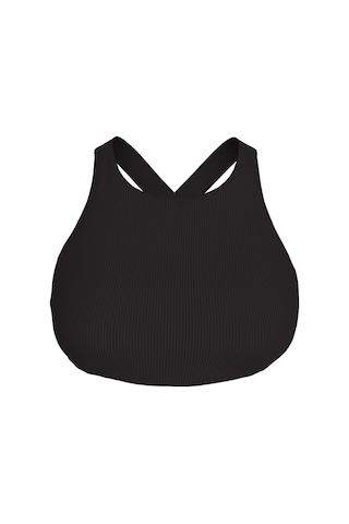 Calvin Klein Kadın Siyah Yüksek Yaka Bralette Bikini Üstü-16003