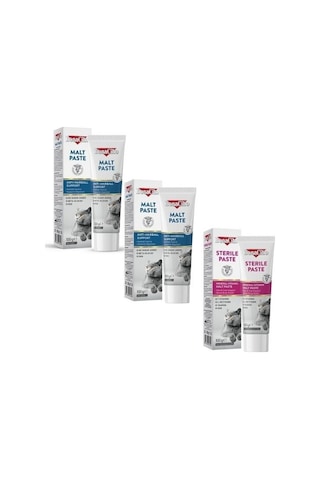 3'lü Set: 2 Adet Malt Paste Ve 1 Adet Sterile Paste Kısırlaştırılmış Kedi Macunu 3 X 100g