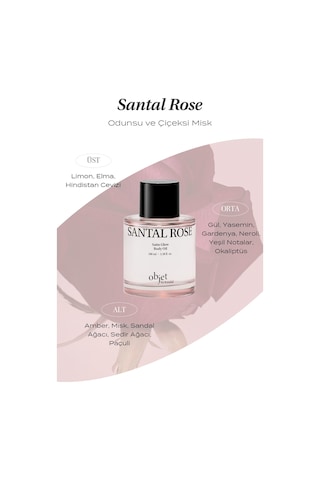 Yapışkanlık Hissi Bırakmayan Saten Bitişli Vücut Yağı Kundal Satın Glow Body Oil Santal Rose