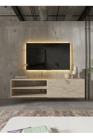 Resital Tv Ünitesi S1246-8 Traverten Traverten