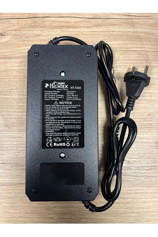 72v 24ah Elektrikli Bisiklet Şarj Aleti 6 Akülü Modeller Uyumlu Hızlı Şarj Cihazı Göstergeli Ht3269