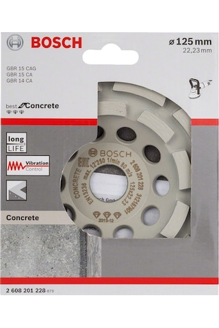 Bosch Best For Concrete Çanak Disk 125 mm Elmas Çanak Disk - 2608201228