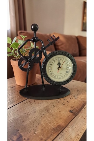 Metal Dekoratif Hediyelik Saat Boyut:19 11cm