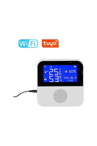 Novahub Jms Tuya Wifi Sıcaklık Nem Sensörü Ev Akıllı Senaryo İçin App Uzaktan Monitör Kontrolü