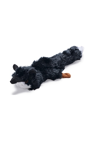 Beeztees Köpek Oyuncağı, Sesli, Tilki, Peluş, Siyah, 30x13x2,5cm