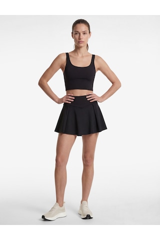 Koton Çapraz Askılı U Yaka Kolsuz Crop Spor Bluz Siyah 6sak30156nk