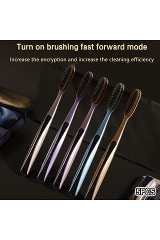 5 Adet Diş Fırçası Diş Bakımı Büyük Başlı Diş Fırçası Erkek Süper Sert Kıl Ağız Bakımı Lekeleri Kahve Lekeleri