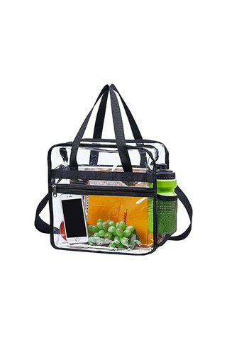 Geekyou Siyah Şeffaf Seyahat Çantaı - Büyük Kapasiteli Pvc Malzeme, Omuz Kayışıyla, Kosmetik Ve Temizlik Malzemeleri İçin Çok Amaçlı