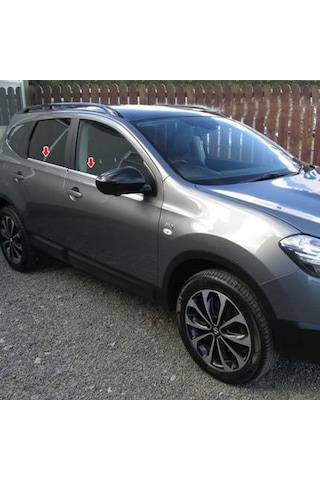 Nissan Qashqai Krom Cam Çıtası 4 Parça 2010-2014