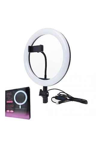 Abatech Ring Fill Light Led Selfie Halka Işık 8w 5500k Tripod Siyah