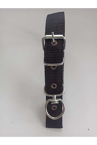 Kozaklı Orta Irk Köpek Tasması Siyah 60 x 3 CM Siyah