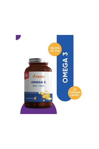 Vitago Omega 3 EPA + DHA 60 Kapsül