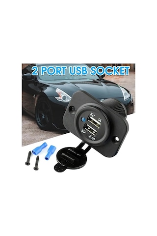 Araç - Motosiklet - Tekne - Kamyon Marin Usb Soketi 12V 24V