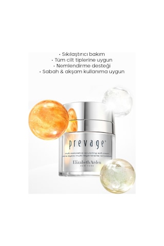 Elizabeth Arden Prevage Anti-Aging Multi-Restorative Soft Yaşlanma Karşıtı Onarıcı ve Nemlendirici Krem 50 ML