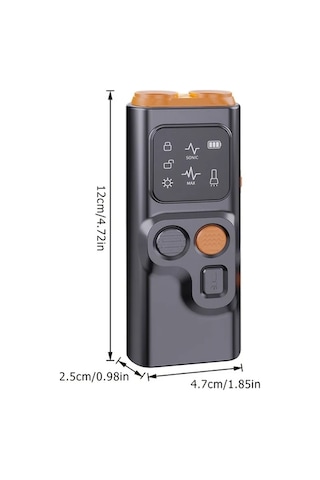 Willowhaven Usb Şarjlı 36v Işıklı Çift Başlı Siyah Turuncu Köpek Kovucu İç Ve Dış Mekan