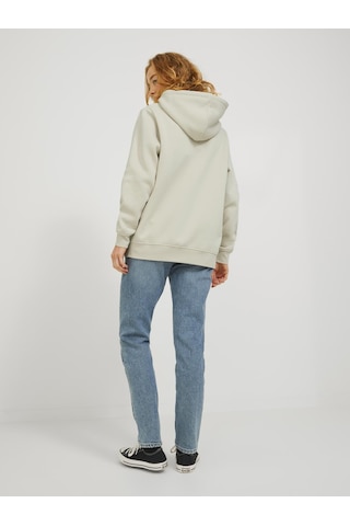 Jack & Jones Kadin Gögüs Minimal Baskili Sweatshirt - Abbie - 12223961 Moonbeam