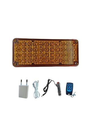 Tepe Çakar Lamba 44led Amber Kumandalı / Lapa119-1