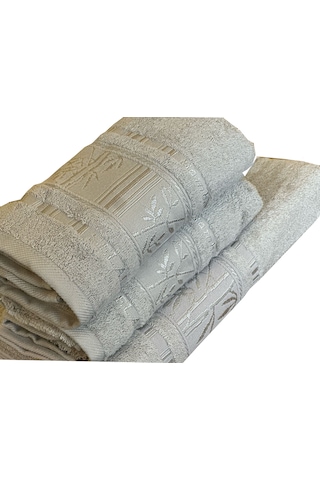 Goldroom 3lü Banyo Havlu Seti Vizon