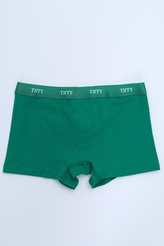 Toontoy Kids Toontoy Erkek Çocuk Pamuklu Lastikli Boxer - 4'lü Paket-tk24826 Yeşil