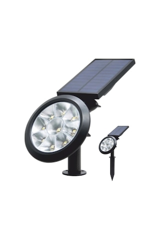 Solar Kazıklı Bahçe Armatürü 18w Amber Işık Ip65 Güneş Enerjili Dış Mekan Aydınlatma Bx-316751 Rekli
