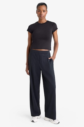 DeFactoFit Straight Fit Geniş Paça Standart Boy İnce Sporcu Pantolon E2542AX25SMBK81