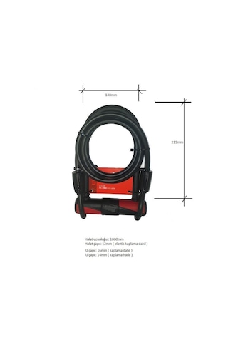 Impact Uvy U-kilit Anahtarlı