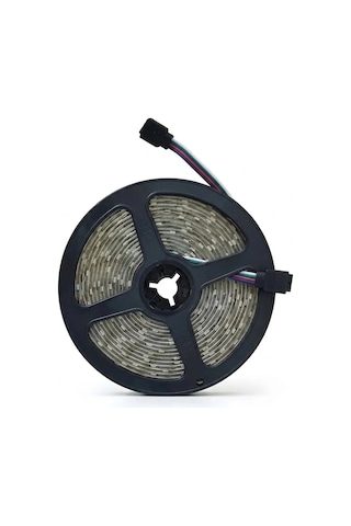 Trobus 5 Metre Çok Renkli Rgb Led Şerit Işık Silikonlu İç Ve Dış Mekan Aydınlatma