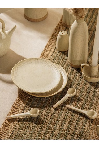 Sl Home "vientos" 18 Cm Çapında 2'li Seramik Tatlı Tabağı Seti 237101793 Bej