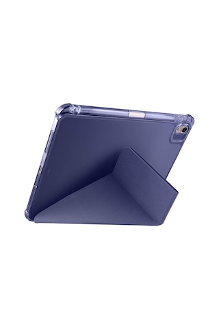 Apple Uyumlu iPad Air 11 2025 M3 Kılıf Zore Tri Folding Kalem Bölmeli Standlı Kılıf Kapaklı Kılıf