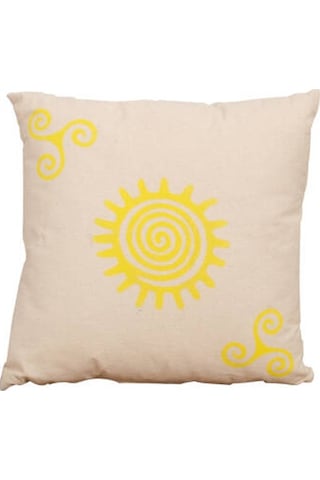 Sunny Kırlent-sarı Baskılı 45x45x10 Cm